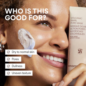 innisfree ingredient label highlighting volcanic clay and hyaluronic acid