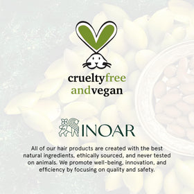 INOAR label close-up revealing product name and use benefits
