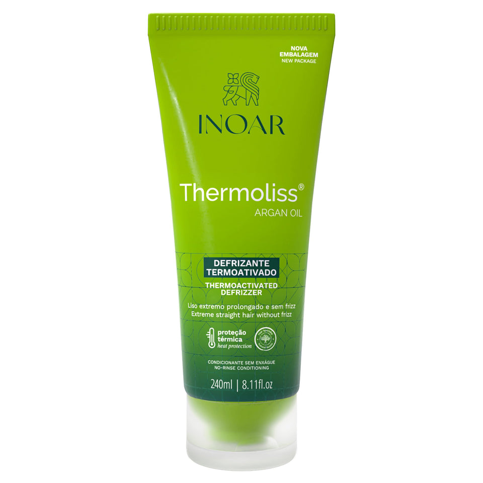 INOAR Thermoliss front packaging showing bottle and label for easy identification and benefits