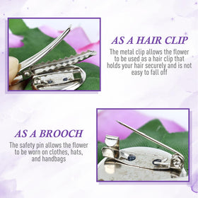 inSowni clip and pin detail showing metal hardware for secure versatile attachment
