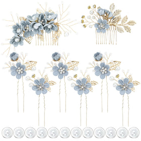 inSowni front packaging showing the dusty blue 20-piece bridal set and easy selection