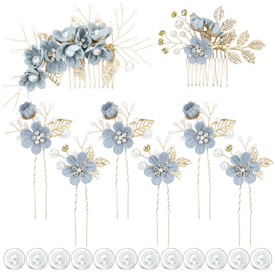 inSowni front packaging showing the dusty blue 20-piece bridal set and easy selection
