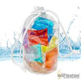 inSPAration packet close-up showing label and texture for easy single-use dosing benefit