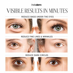 Instaderm application under eye tapping technique for quick tightening