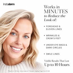Instaderm cream texture close-up showing lightweight, hydrating finish
