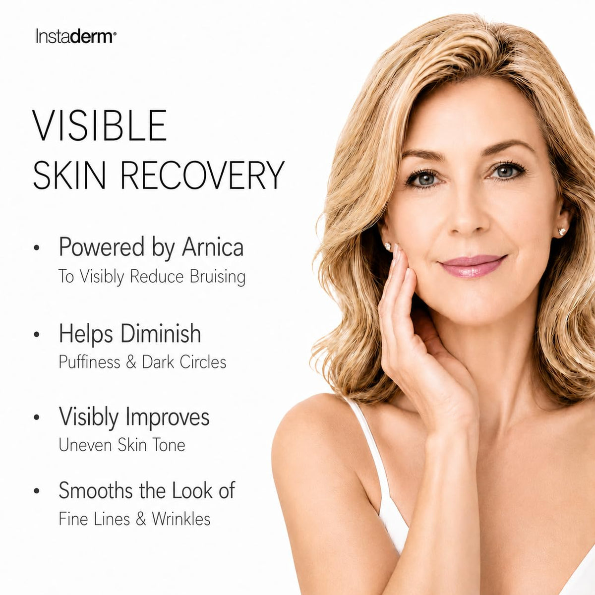 Instaderm jar open displaying cream texture for smooth application