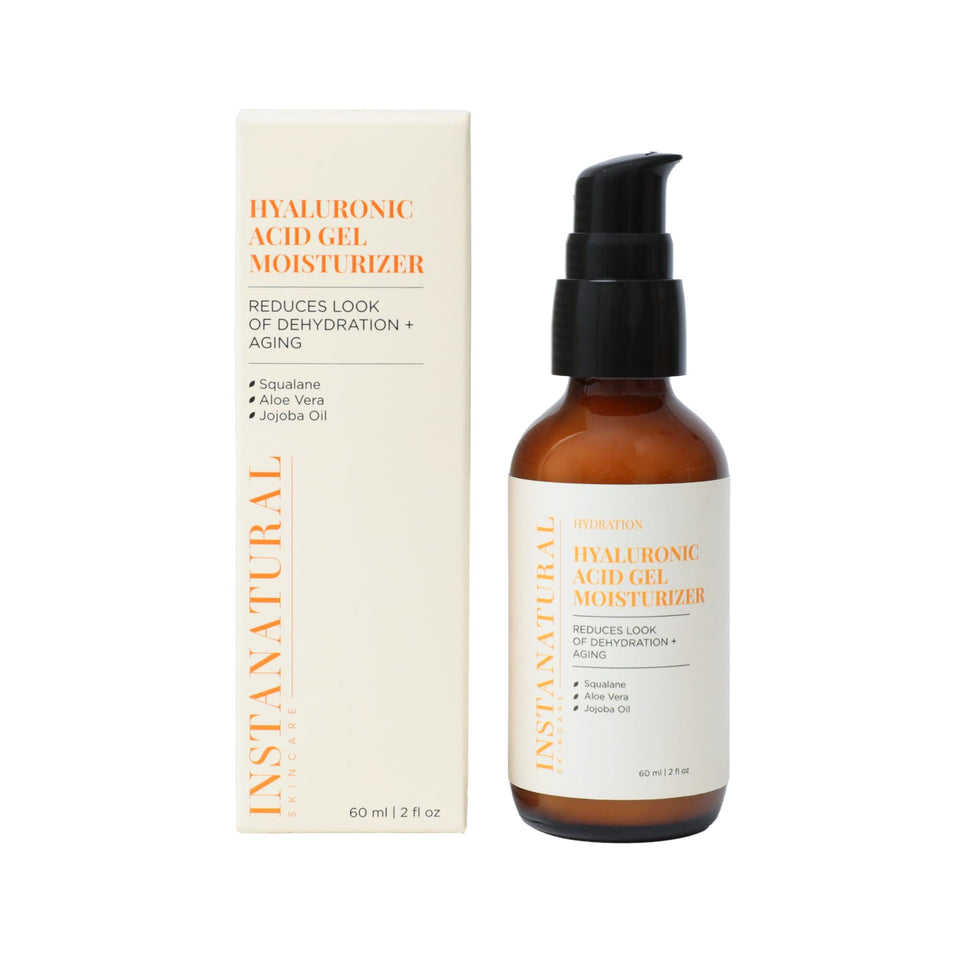 InstaNatural front packaging showing product benefits and daily hydration