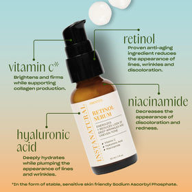InstaNatural serum texture close-up highlighting lightweight, absorbent consistency for hydration