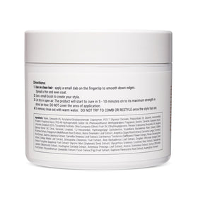 Instant Control gel applied with a brush smoothing edges for neat hairline definition