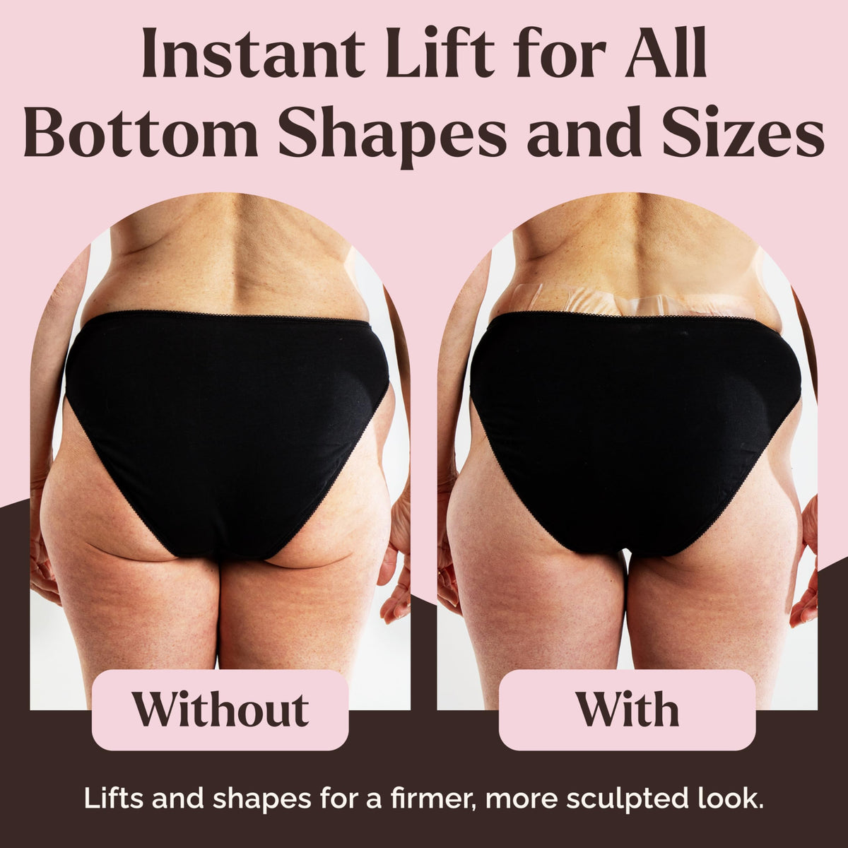 Instant Lifts close-up texture of adhesive strip highlighting secure grip