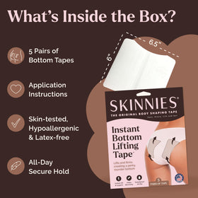 Instant Lifts label close-up featuring patented made-in-USA reassurance