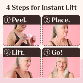 Instant Lifts Skinnies invisible under hair showing discreet confidence
