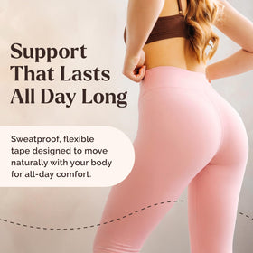 Instant Lifts strip applied on skin demonstrating easy lift and shape