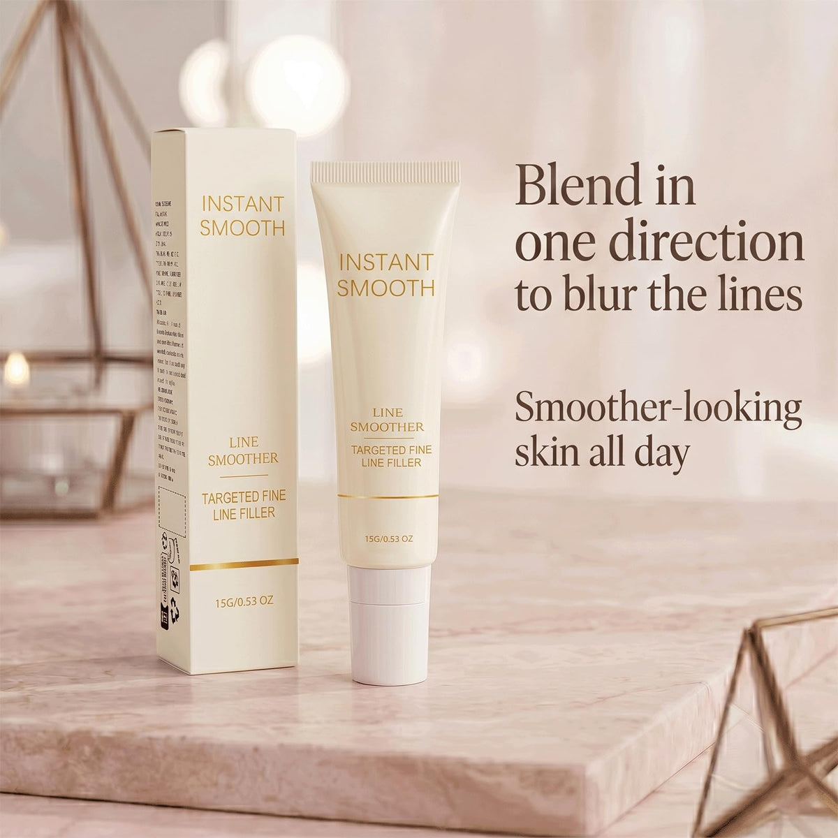 Instant Smooth held in hand for size scale and easy travel convenience