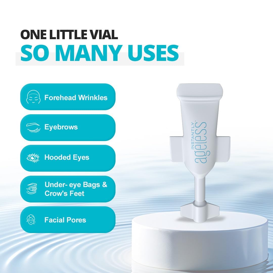 Instantly Ageless vials inside a travel bag demonstrating portability and on-the-go use