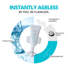 Instantly Ageless single vial close-up highlighting precise dispensing and portability