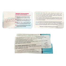 Instantly Ageless size comparison next to a coin illustrating compact vial dimensions