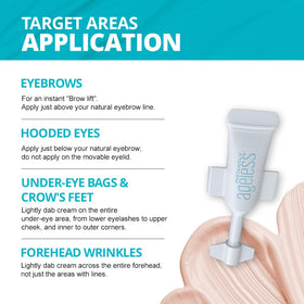 Texture swatch of Instantly Ageless on hand showing smooth finish benefit