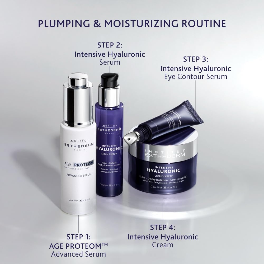 Institut Esthederm jar beside coin for size comparison and travel-friendly benefit