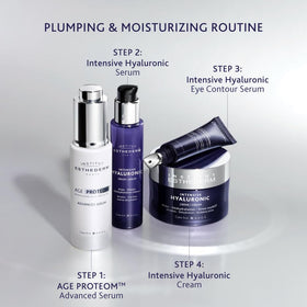 Institut Esthederm jar beside coin for size comparison and travel-friendly benefit