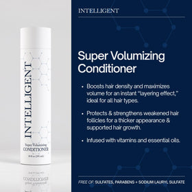 Intelligent Super Volumizing Conditioner cream texture close-up highlighting lightweight hydration