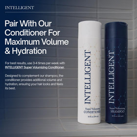 Intelligent Shop bottle beside conditioner illustrating complementary routine for added hydration