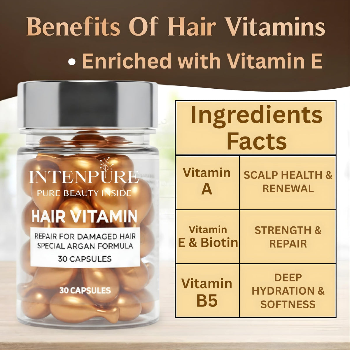 INTENPURE applying serum to mid‑lengths and ends for frizz control and smoothness