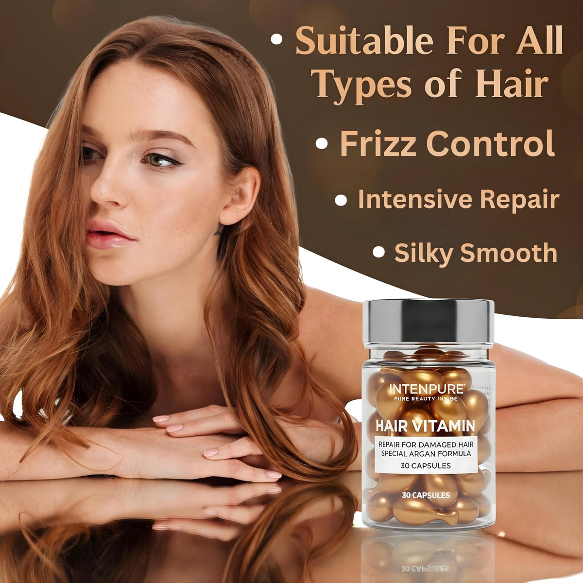 INTENPURE single capsule closeup ready to twist open for precise, mess‑free dosing