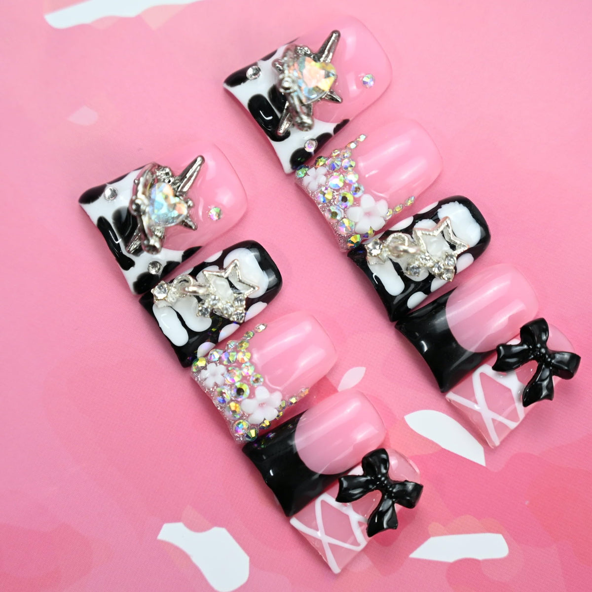 IntoVibes close-up 3D ribbon detail highlighting textured accents for standout nails