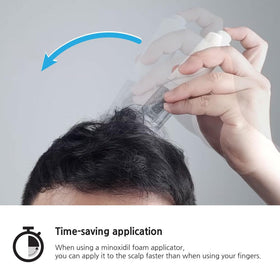 inveneed applicator attached to foam can demonstrating secure fit and mess-free dispense