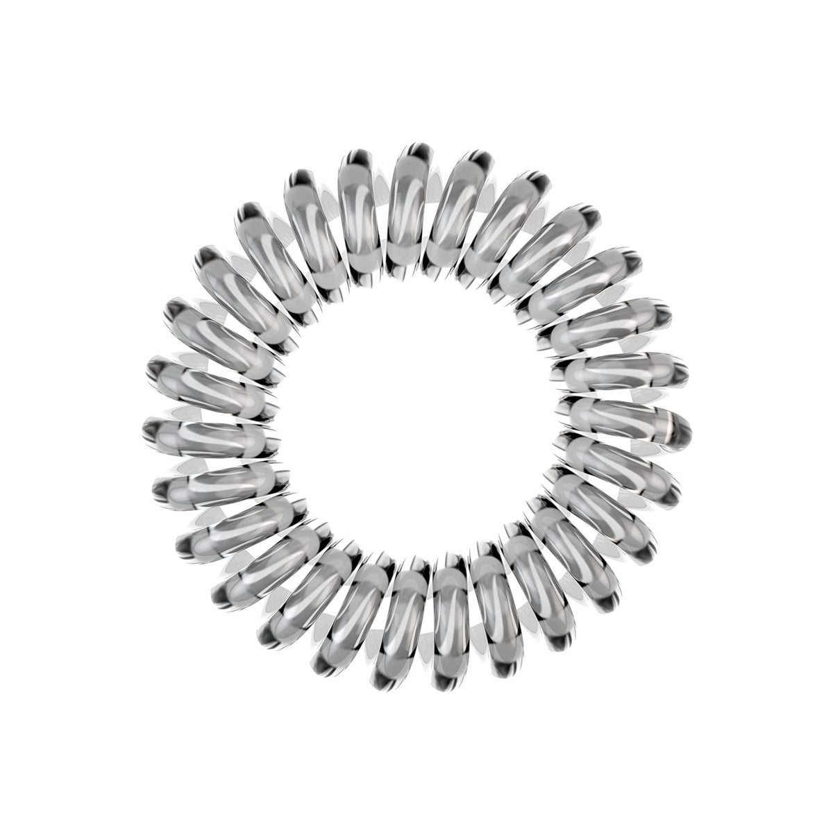invisibobble Crystal Clear used in gym setting for secure workout hold