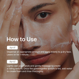 inyoe dense foam rinsing off to show residue-free finish benefit