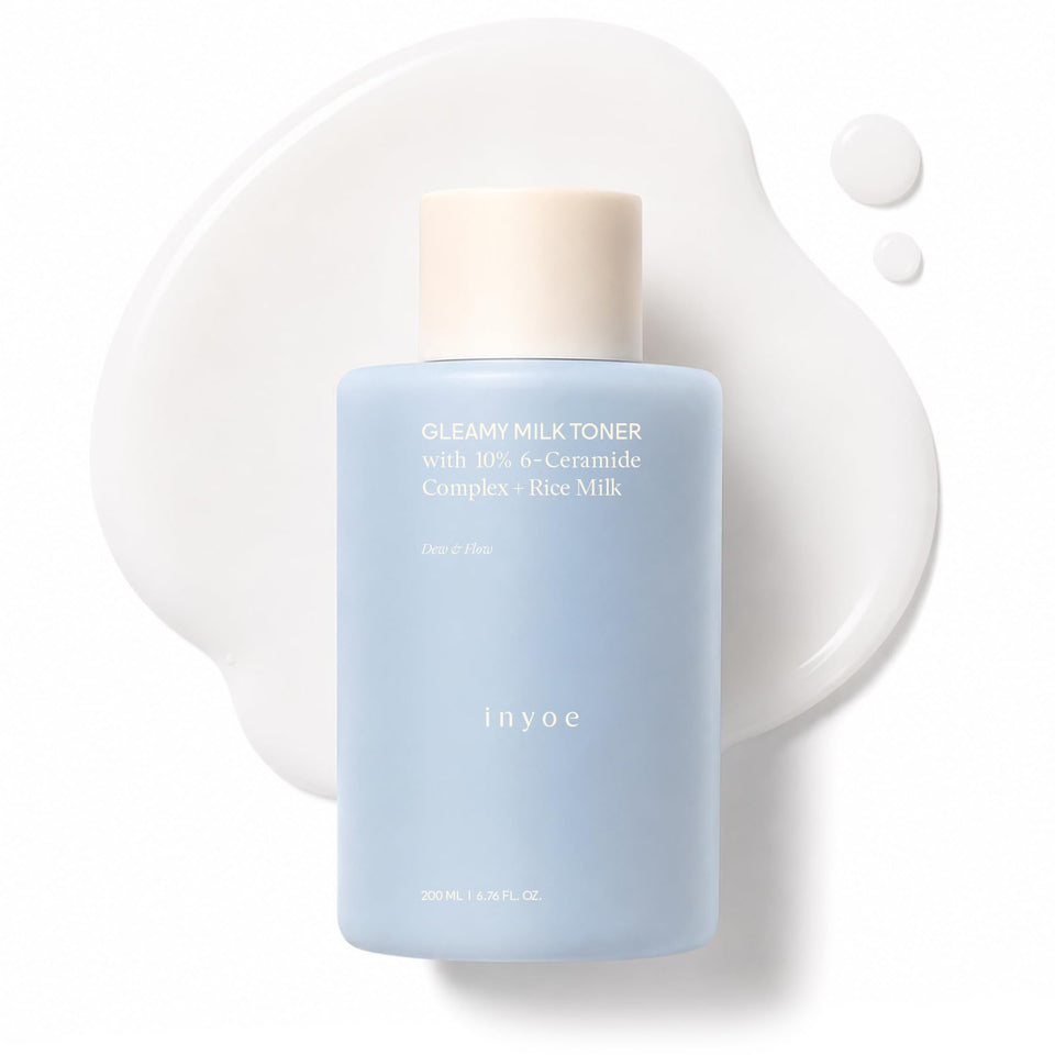inyoe Gleamy Milk Toner front packaging showing bottle and label for product clarity