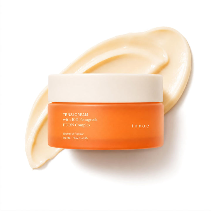inyoe jar front view showing sleek packaging and firming moisturizer benefit