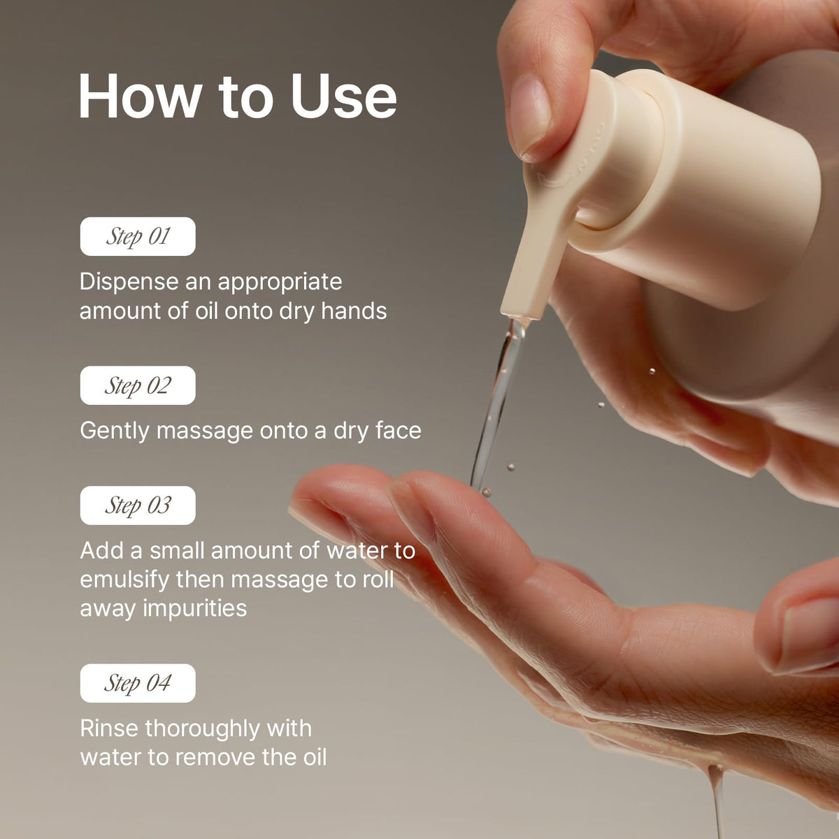 inyoe use demo makeup removal illustrating gentle massage removing makeup efficiently