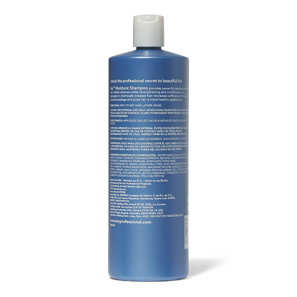 ion bottle beside towel in bathroom demonstrating daily use benefit