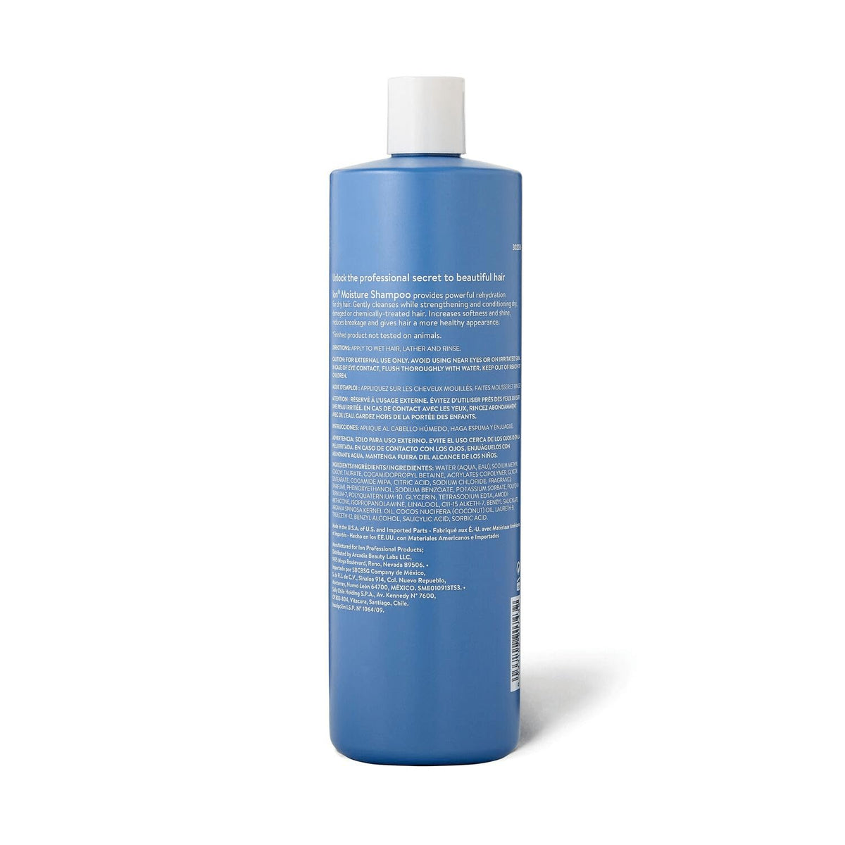 ion shampoo creamy texture close-up showing moisturizing quality