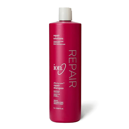 ion front bottle view showing product strength and gentle formula benefit