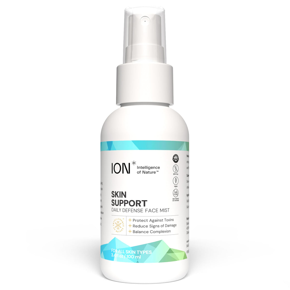 ION* front packaging showing bottle and brand for clear product ID