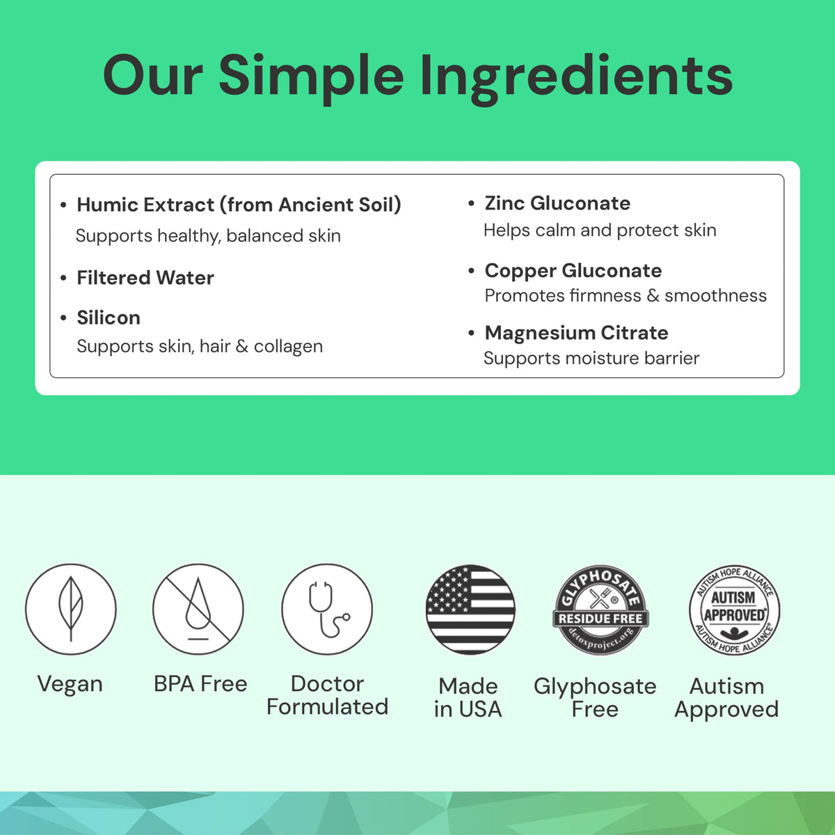 ION* mist spraying onto skin offering lightweight hydration benefit