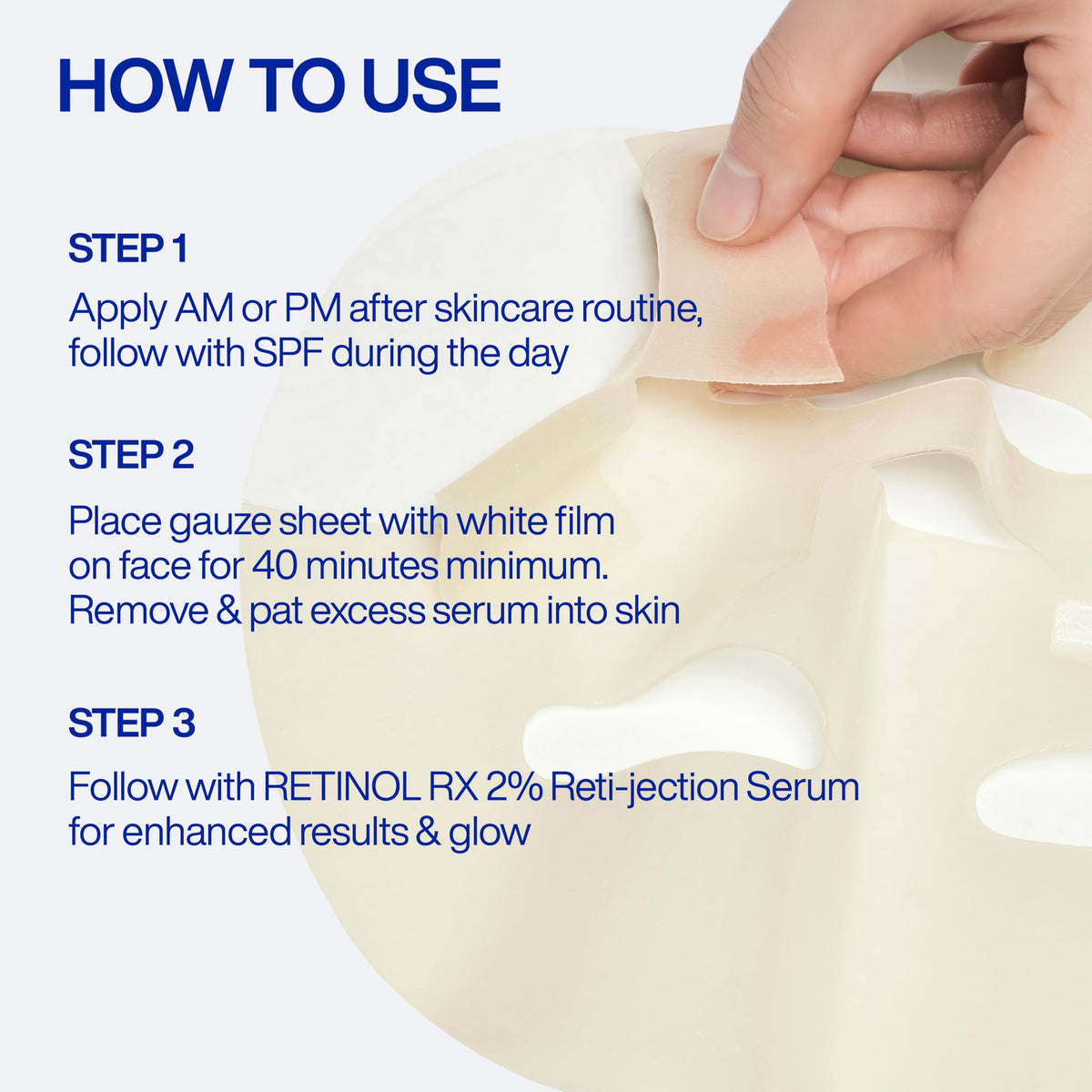 IOPE mask dispensed serum pool showing concentrated retinol dose