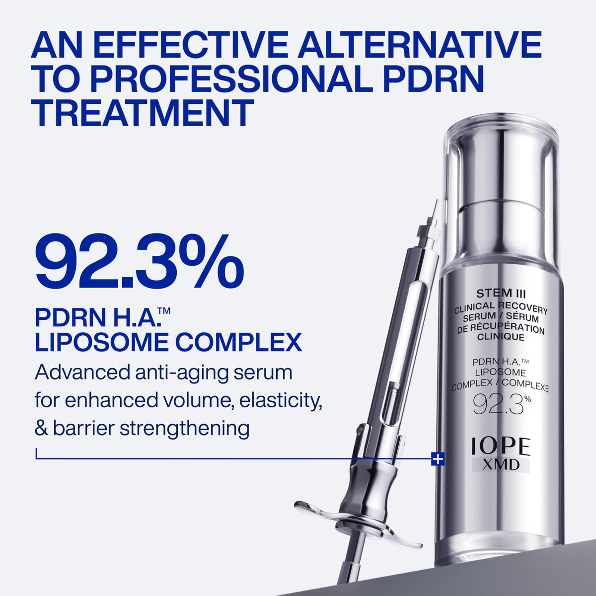 IOPE Stem III displayed with matching toner and cream to show regimen compatibility benefit