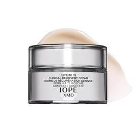 IOPE jar front view showing clinical recovery cream benefit for redness