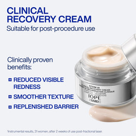 IOPE open jar showing cream texture and fast absorption benefit