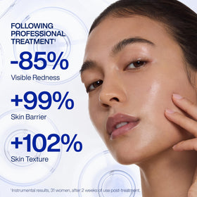 IOPE cream next to ruler showing 1.69 fl oz size and travel-friendly benefit