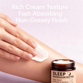 ipxkwll applying magnesium butter to legs for targeted evening comfort