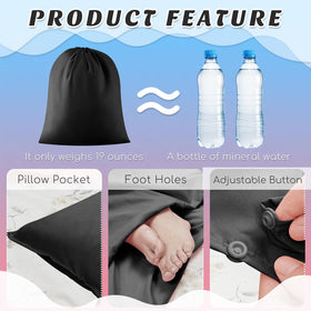 Irenare open flat lay displaying generous dimensions and pillowcase coverage