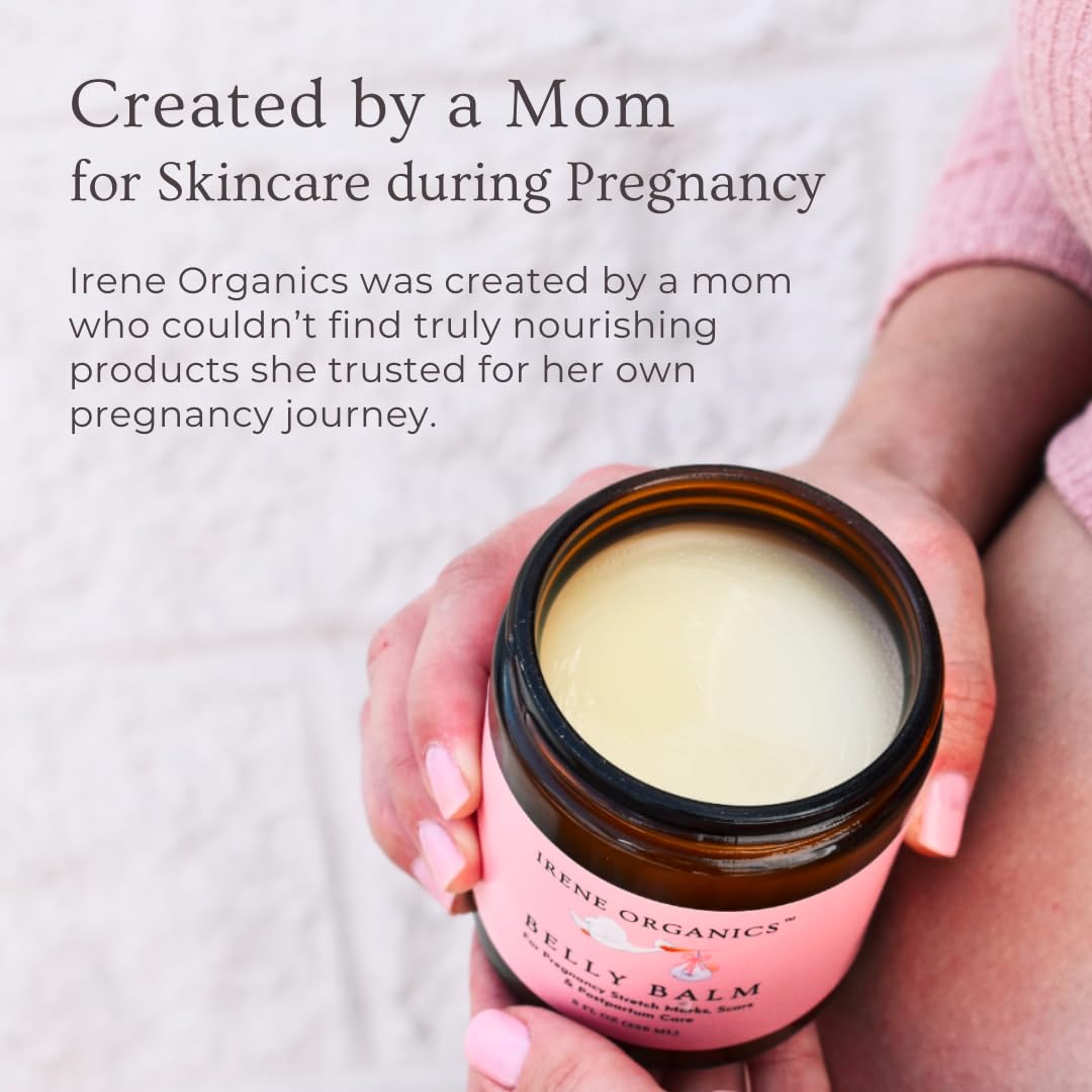 Irene Organics award badge highlighting recognized postpartum skincare