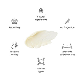 Irene Organics ingredients arranged showing organic oils and shea