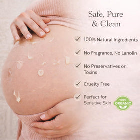 Irene Organics jar held in hand demonstrating true 8oz size